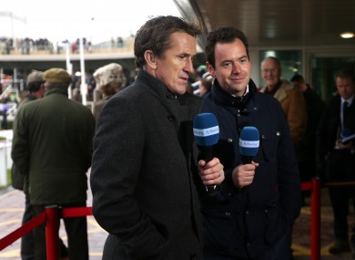 Tony McCoy alongside Channel 4's Nick Luck.