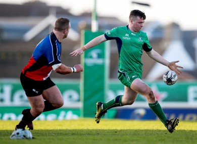 Luke Carty playing for Connacht Eagles last weekend.