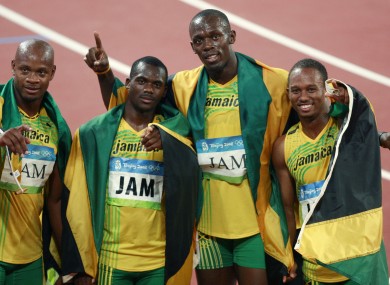 Carter (second from left) has tested positive for a banned substance.