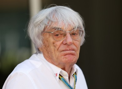 Bernie Ecclestone (file photo).