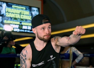 WBA Featherweight Champion Carl Frampton Open Workout, MGM Grand Hotel and Casino, Las Vegas.