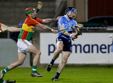 Cian O'Sullivan finds the net for Dublin against Carlow