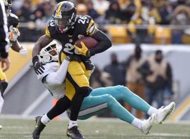 Bell ran through tackles all evening.
