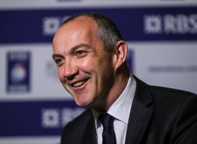 O'Shea speaking at the Six Nations launch in London this morning.