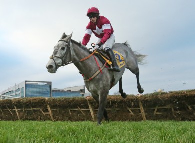 Bryan Cooper aboard Petit Mouchoir during The Ryanair Hurdle at the Leopardstown Christmas festival.