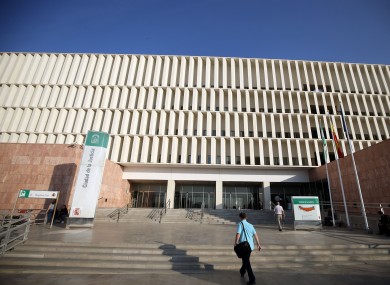 Court building in Malaga, Spain.