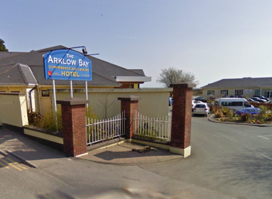 Entrance to the Arklow Bay Hotel.