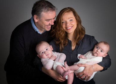 Sarah-Jane with her husband Conan and their children.