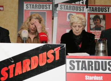 Antionette and her mother Christine Keegan who lost relative in the fire at Stardust in 1981.
