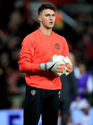 Manchester United goalkeeper Kieran O'Hara.
