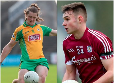 Kieran Molloy and Cillian McDaid will be part of the Galway side tomorrow.