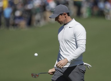 McIlroy is in the red after three birdies on the front nine.
