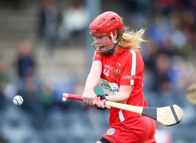 Niamh McCarthy in action for Cork in the League semi-final.