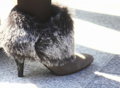 File photo of a fur shoe.