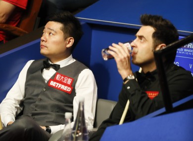 Ding and O'Sullivan: all square at 4-4.
