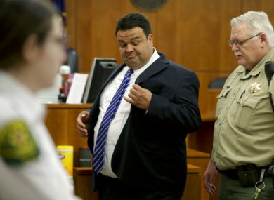 Keith Vallejo leaves the courtroom, in Provo, Utah
