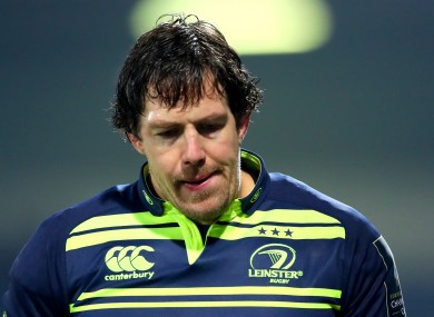 Leinster lock Mike McCarthy.