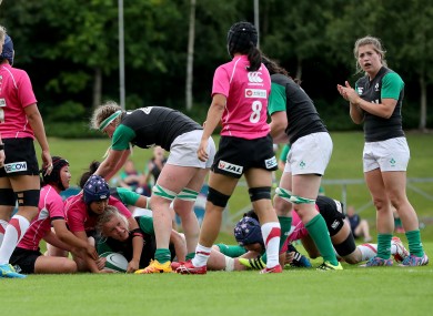 Ireland played a trial game at the UCD Bowl against Japan earlier this month.