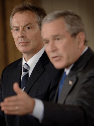Tony Blair infamously sent a note telling then-President Bush he would be with him whatever.