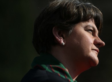 DUP leader Arlene Foster.