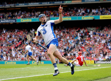 Austin Gleeson celebrates after scoring a goal against Cork on Sunday.