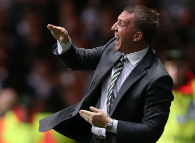 Celtic manager Brendan Rodgers.