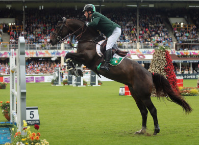 Cian O'Connor on Good Luck at the Dublin Horse Show this year.