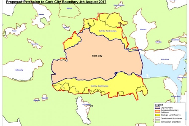 New Cork City Boundary r/ireland