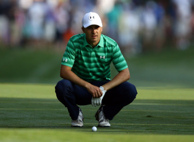 Spieth got his round underway on Thursday morning.