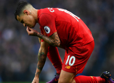 Liverpool's Philippe Coutinho.