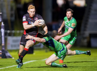 Rory Scholes on the attack for Edinburgh against Connacht last season.