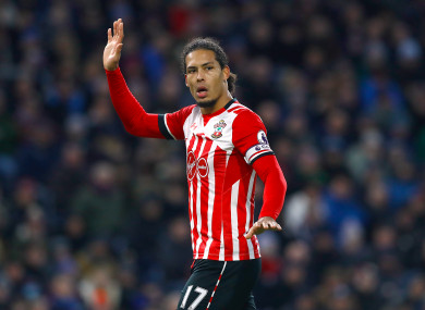 Virgil van Dijk is out of favour at Southampton.