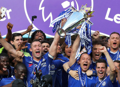 Antonio Conte led Chelsea to the title in his first season in charge.