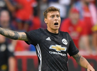 Victor Lindelof featured in the League Cup for Man United against Burton last night.