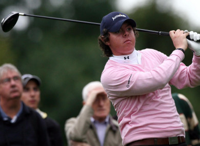 McIlroy during the British Masters at the Belfry in 2007.
