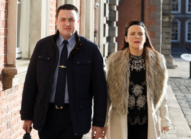 Garda Keith Harrison and Marisa Simms
