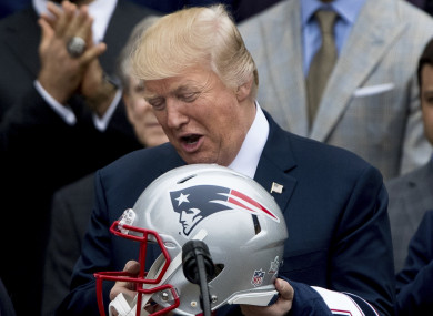donald trump nfl football patriots