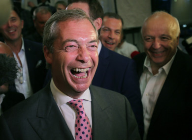 Nigel Farage stepped down as Ukip leader after the Brexit vote.