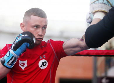 Frampton in training (file photo).