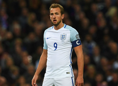 Harry Kane playing for England