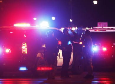 Police at Texas Tech University last night.