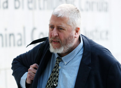 Humphries arriving at the Dublin Central Criminal Court yesterday.