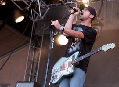Singer and guitarist Jesse Lacey of Brand New.