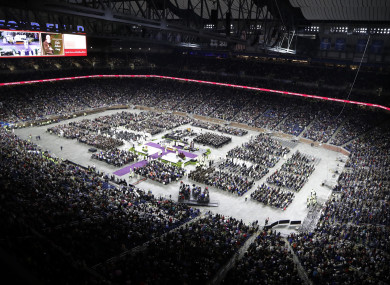 The crowd at Ford Field.