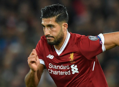 Emre Can was linked with a move to Juventus recently.