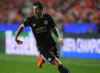 Henrikh Mkhitaryan (file pic).