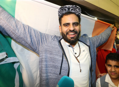 Halawa was met by a huge media presence at Dublin Airport last week.
