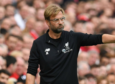 Jurgen Klopp (file pic).