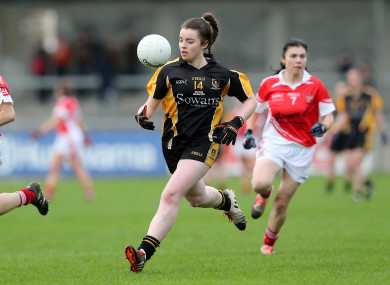 Laura Fitzgerald scored 2-3 to lead her side to next month's decider on 3 December.