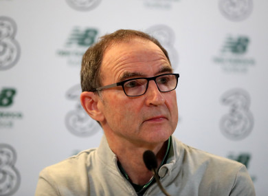 O'Neill during his post-match press conference.